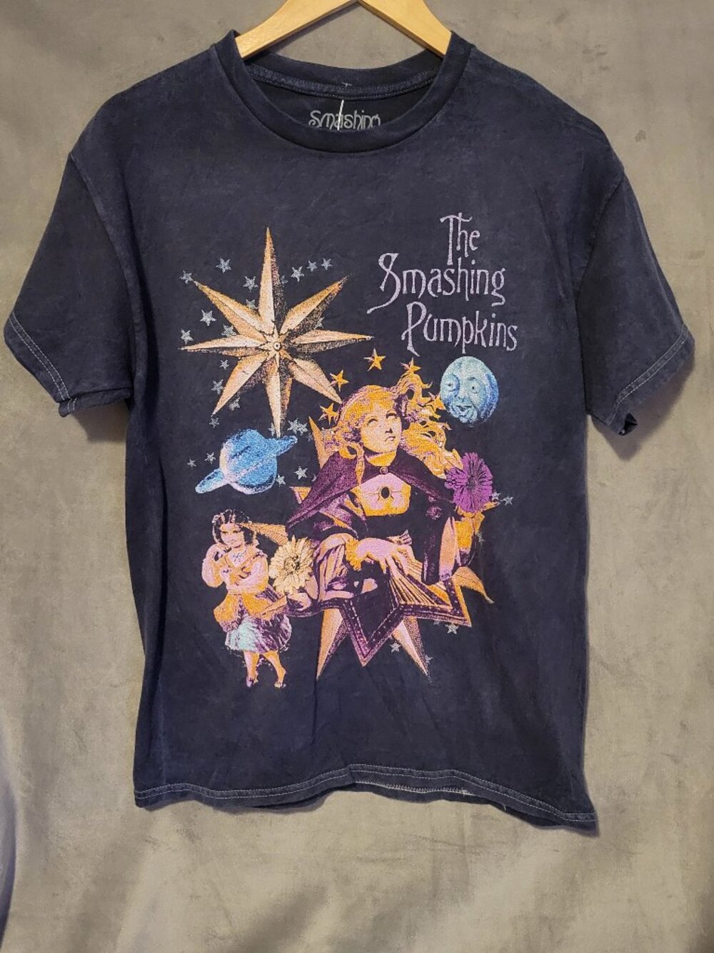 Smashing Pumpkins Official Graphic Band T-Shirt Black Medium Original Celestial